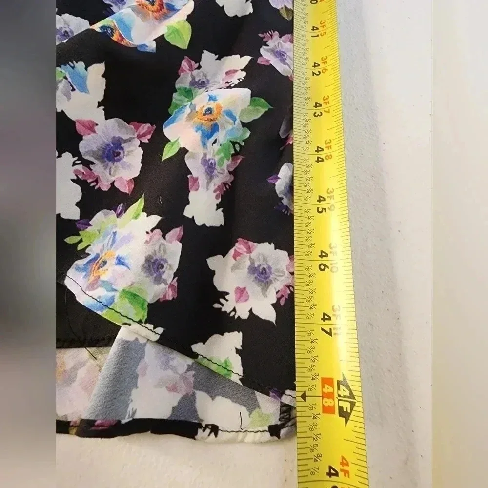 Aidan Mattox Floral Flounce High/Low Maxi Dress size 4 NWT Formal Wedding Guest - Picture 11 of 16